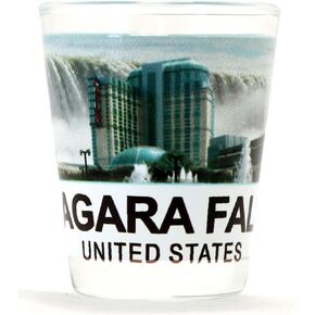 Niagara Falls United States Color Photo Shot Glass