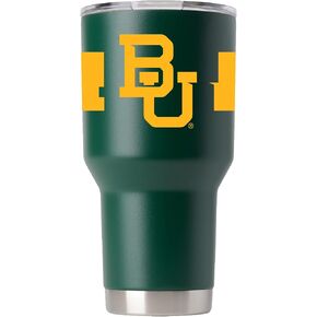 كوب أخضر من Gametime Sidekicks Baylor سعة 30 أونصة - مرخص رسميًا، 18/8 من الفولاذ المقاوم للصدأ، جدار مزدوج، معزول بالفراغ، شعارات مطبوعة بالأشعة فوق البنفسجية LED، بدون عرق، يبقى ساخنًا/باردًا - 360 غلافًا in Kuwait