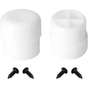 KAMIER Plastic Tips White Replacement for Razor Crazy Cart DLX XL Shift Drifter Cart Stabilizing Post Kids Electric Go Kart Front Plastic Post Parts (Set of 2) Part W25143490214