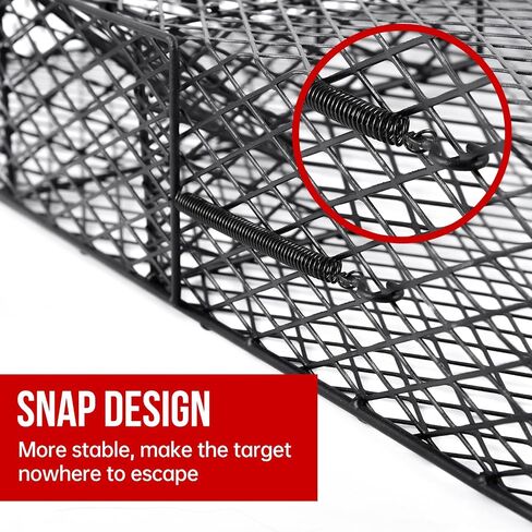 Squirrel Trap (No Bottom Tray) - Ideal for Chipmunks and Squirrels, Metal Construction, Holds up to 25 Squirrels, 2 Traps in Saudi Arabia