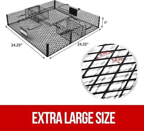 Squirrel Trap (No Bottom Tray) - Ideal for Chipmunks and Squirrels, Metal Construction, Holds up to 25 Squirrels, 2 Traps in Saudi Arabia