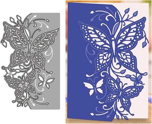 فراشة الدانتيل حافة مخيط المعادن يموت التخفيضات، الفراشات الحدود قطع يموت قطع دعوة الزفاف DIY ألبوم سكرابوكينغ الزخرفية النقش الإستنسل ورقة يموت صنع بطاقة in Kuwait