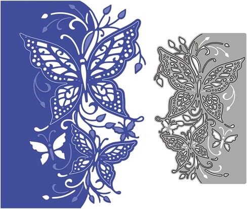 فراشة الدانتيل حافة مخيط المعادن يموت التخفيضات، الفراشات الحدود قطع يموت قطع دعوة الزفاف DIY ألبوم سكرابوكينغ الزخرفية النقش الإستنسل ورقة يموت صنع بطاقة in Kuwait