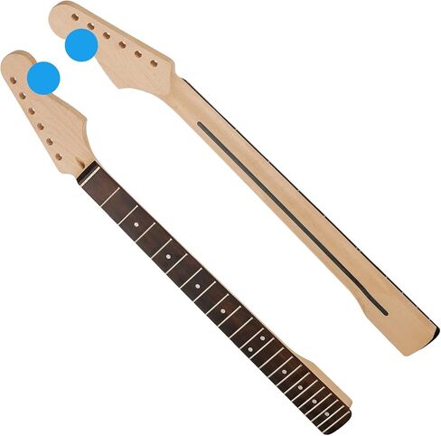 جيتار كهربائي 22fret ST من خشب القيقب الكندي برقبة 14 بوصة نصف قطر لوحة الأصابع، صامولة عظمية، لوحة أصابع من خشب الورد in Kuwait