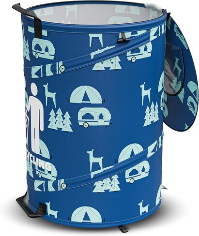 سلة المهملات المنبثقة القابلة للطي بسعة 30 جالون من Leisure Coachworks للمركبات الترفيهية والتخييم وإعادة التدوير ونفايات الفناء وحقيبة الأوراق وصندوق ألعاب الأطفال (سلة المهملات) in Kuwait