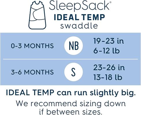 HALO Baby Sleepsack Swaddle Wearable Blanket, 3-Way Adjustable Infant Sleepsack, TOG 1.5, Ideal Temp, Ombre, Newborn, 0-3 Months, 6-12 Pounds in Kuwait