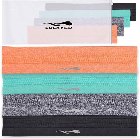Headbands Sweatbands for Women Men│Super Absorbent Sports Headband │ Nonslip Stretchy Sweat Bands Headbands │Soft Workout Head Bands Hairband Sweatband for Fitness Exercise in Saudi Arabia
