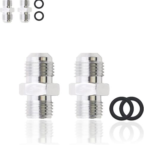 2 Pieces Car Transmission Adapter Connector, AN6 to 1/4NPSM Aluminum Alloy Connectors, Suitable for 4l80E LS1 LM7 LR4 LQ4 LS6 L59 LQ9 LM4 L33 LS2 LH6 L92 L76 LS3 551124 Auto (Silver) in Saudi Arabia