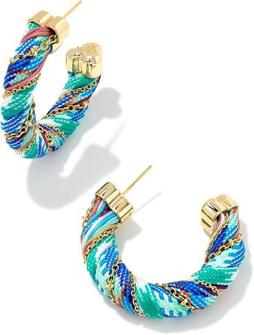 Kendra Scott Masie Corded Hoop Earrings, Fashion Jewelry for Women in Saudi Arabia