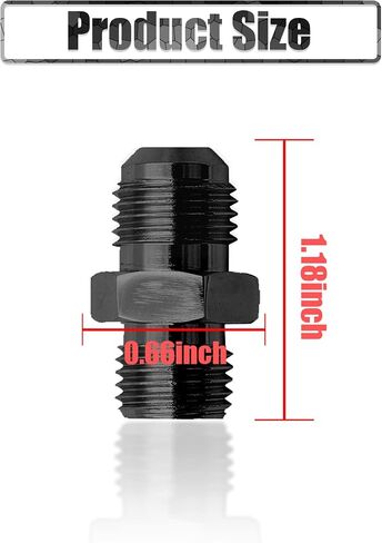 2 Pieces Car Transmission Adapter Connector, AN6 to 1/4NPSM Aluminum Alloy Connectors, Suitable for 4l80E LS1 LM7 LR4 LQ4 LS6 L59 LQ9 LM4 L33 LS2 LH6 L92 L76 LS3 551124 Auto (Silver) in Saudi Arabia