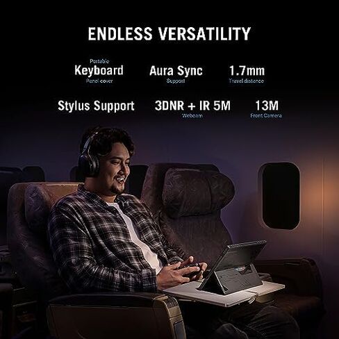 اسس لابتوب العاب روج فلو Z13 (2023)، شاشة 13.4 انش نيبولا 16:10 QHD 165Hz، جيفورس RTX 4050، انتل كور i9-13900H، 16GB LPDDR5، 1TB PCIe SSD، واي فاي 6E، ويندوز 11، GZ301VU-DS94، اسود in Kuwait