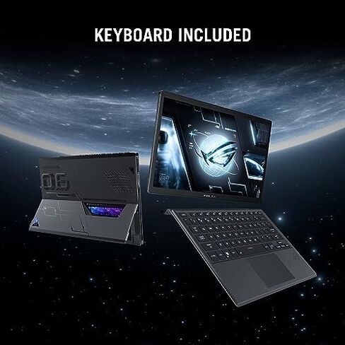 اسس لابتوب العاب روج فلو Z13 (2023)، شاشة 13.4 انش نيبولا 16:10 QHD 165Hz، جيفورس RTX 4050، انتل كور i9-13900H، 16GB LPDDR5، 1TB PCIe SSD، واي فاي 6E، ويندوز 11، GZ301VU-DS94، اسود in Kuwait