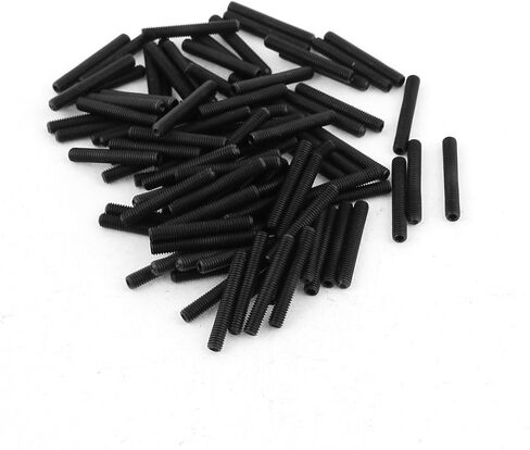 uxcell 50Pcs Black M3 x 20mm Alloy Steel Hex Socket Set Grub Screws Headless Cup Point in Saudi Arabia