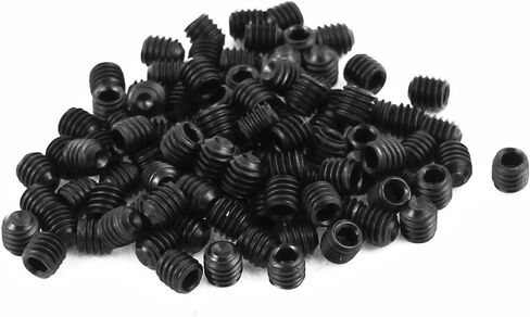 uxcell 50Pcs Black M3 x 20mm Alloy Steel Hex Socket Set Grub Screws Headless Cup Point in Saudi Arabia