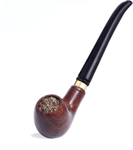 Tobacco & Nicotine Free Smoking Mixture with 100% Natural Herbal Smoking Blend 1 Pack (1 Oz/ 30G) with Wooden Pipe in Kuwait