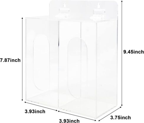 صندوق توزيع قناع الوجه الأكريليكي، حامل قفاز قناع شفاف مثبت على الحائط أو محطة نظافة على سطح الطاولة مع غطاء للأقنعة التي تستخدم لمرة واحدة، والقفازات، وأغطية الأحذية، وشبكات الشعر in Kuwait