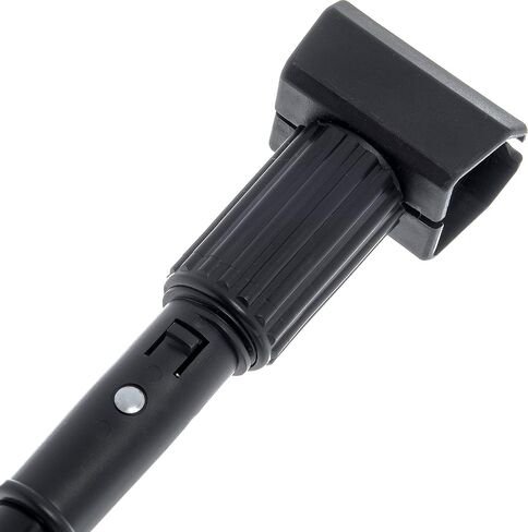 Carlisle FoodService Products 3697000 Vinyl Coated Metal Mop Handle, 15/16" Diameter x 60" Length, Black, for Jaw Style Wide Band Mops in Saudi Arabia