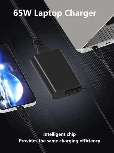 شاحن سلك طاقة بديل للكمبيوتر المحمول USB C 65 وات لجهاز Dell XPS 13 Chromebook 3100 Latitude 5420 5520 7420 7430 5400 5430 5320 5530 5490 5580 3420 7410 7320 7400 7390 النوع C 65 وات للكمبيوتر in Kuwait