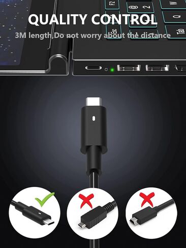 شاحن سلك طاقة بديل للكمبيوتر المحمول USB C 65 وات لجهاز Dell XPS 13 Chromebook 3100 Latitude 5420 5520 7420 7430 5400 5430 5320 5530 5490 5580 3420 7410 7320 7400 7390 النوع C 65 وات للكمبيوتر in Kuwait