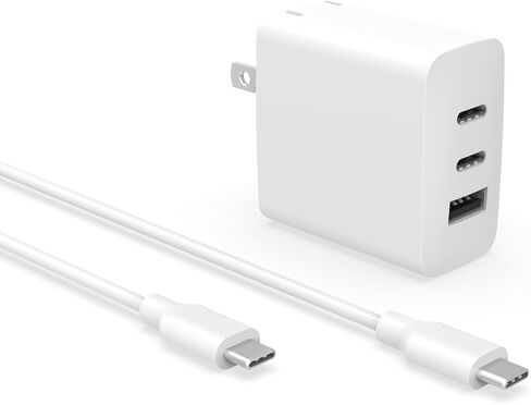 67W USB-C Fast Charger for MacBook Air 13" M2 A2681, MacBook Air 15" M2 A2941，MacBook Pro 14" M1 Max/Pro A2442/ M2 Pro A2779 with 7.5ft USB C to C Charger Cable 3-Port in Saudi Arabia