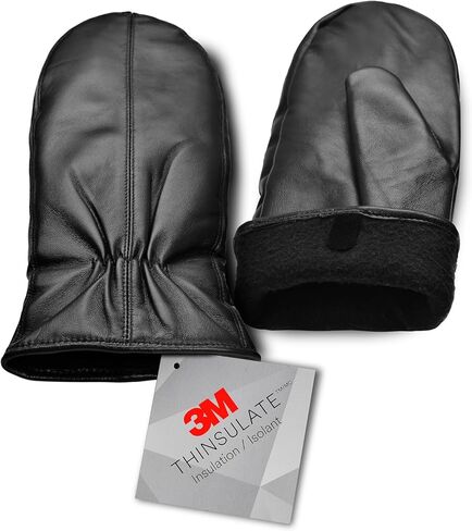 Winter Mittens Womens Leather Mittens Touchscreen Women Warm Mittens For Cold Weather Thinsulate Lined LW7US-T in Saudi Arabia