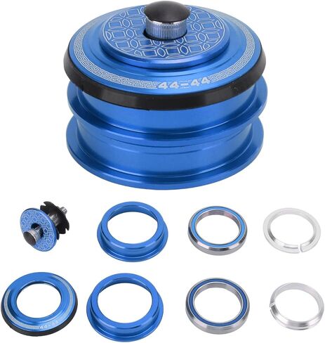 VGEBY Headset, 44mm Headset Double Bearings Mountain Bike Front Fork Stem Headset for Cycling(Blue) Headset Bearing Headset in Saudi Arabia