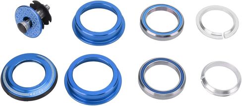 VGEBY Headset, 44mm Headset Double Bearings Mountain Bike Front Fork Stem Headset for Cycling(Blue) Headset Bearing Headset in Saudi Arabia
