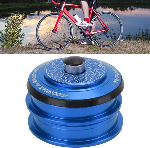 VGEBY Headset, 44mm Headset Double Bearings Mountain Bike Front Fork Stem Headset for Cycling(Blue) Headset Bearing Headset in Saudi Arabia