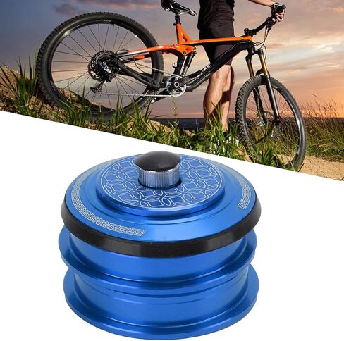 VGEBY Headset, 44mm Headset Double Bearings Mountain Bike Front Fork Stem Headset for Cycling(Blue) Headset Bearing Headset in Saudi Arabia