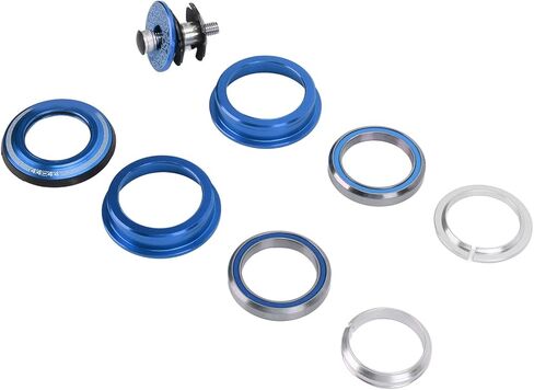VGEBY Headset, 44mm Headset Double Bearings Mountain Bike Front Fork Stem Headset for Cycling(Blue) Headset Bearing Headset in Saudi Arabia