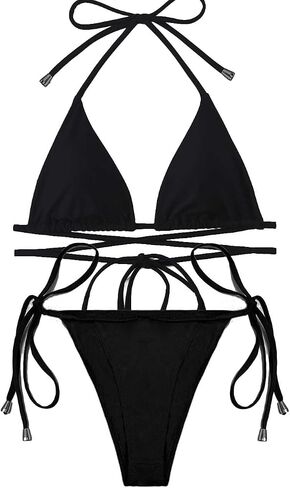 Sexy Triangle Bikini G String Bikini, Brazilian Bikini Sets for Women Spaghetti Strap Swim Suits for Women 2024 Bikini in Saudi Arabia