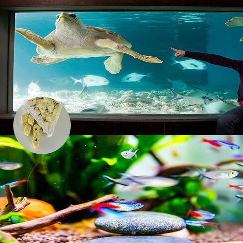 20 قطعة من أكياس وسائط فلتر حوض السمك - أكياس شبكية دقيقة قابلة لإعادة الاستخدام لخزان الأسماك مع سحاب بلاستيكي لحبيبات الكربون، والكرات الحيوية، وحلقات السيراميك، ومزيل الأمونيا (نايلون، 5.9 × 7.9 بوصة، 7.9 × 11.8 بوصة) in Kuwait