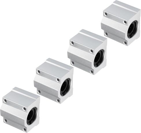 4pcs SCS16UU Linear Slide Blocks, [16mm Bore] Steel Linear Motion Bearing for CNC Machines Packaging Equipment 3D Printers Use in Saudi Arabia