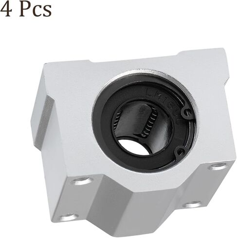4pcs SCS16UU Linear Slide Blocks, [16mm Bore] Steel Linear Motion Bearing for CNC Machines Packaging Equipment 3D Printers Use in Saudi Arabia