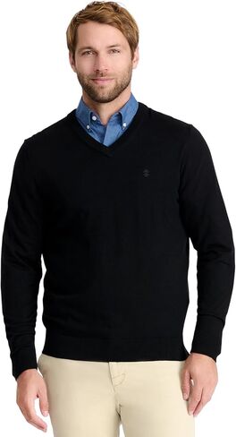 IZOD Men's Premium Essentials Solid V-Neck Sweater in Saudi Arabia