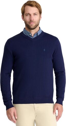 IZOD Men's Premium Essentials Solid V-Neck Sweater in Saudi Arabia