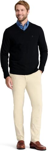 IZOD Men's Premium Essentials Solid V-Neck Sweater in Saudi Arabia