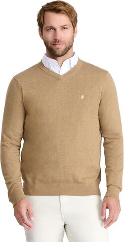 IZOD Men's Premium Essentials Solid V-Neck Sweater in Saudi Arabia