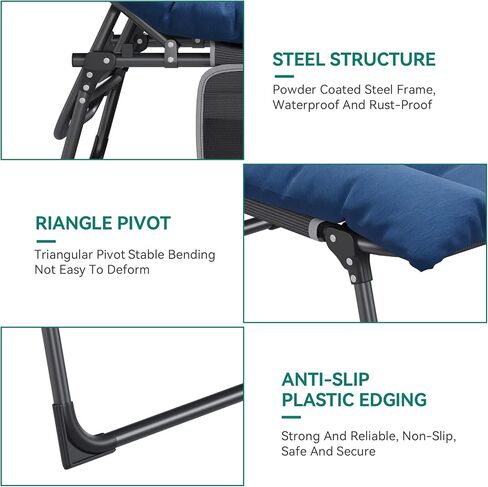 YITAHOME 2PCS XL Camping Cots 4+2 سرير محمول مع مرتبة في الهواء الطلق سرير قابل للطي شديد التحمل بسعة 330 رطل 600D أكسفورد مع حقيبة حمل وسادة قابلة للإزالة سرير سفر للتخييم، المنزل، المكتب، السفر، رمادي in Saudi Arabia