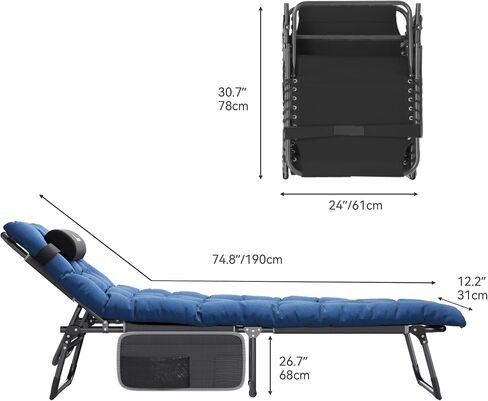 YITAHOME 2PCS XL Camping Cots 4+2 سرير محمول مع مرتبة في الهواء الطلق سرير قابل للطي شديد التحمل بسعة 330 رطل 600D أكسفورد مع حقيبة حمل وسادة قابلة للإزالة سرير سفر للتخييم، المنزل، المكتب، السفر، رمادي in Saudi Arabia