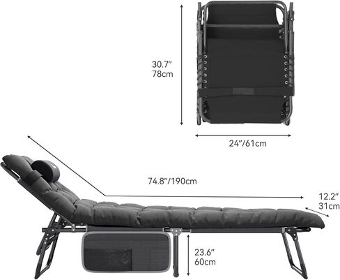 YITAHOME 2PCS XL Camping Cots 4+2 Portable Cot w/Mattress Outdoor Folding Cot Heavy Duty 330lb Capacity 600D Oxford w/Carry Bag Removable Pillow Travel Bed for Camping, Home, Office, Traveling, Grey in Saudi Arabia