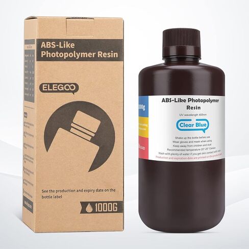 ELEGOO ABS-Like الراتنج 2.0 فوتوبوليمر راتنج معالجة بالأشعة فوق البنفسجية 40nm ABS راتنج ثلاثي الأبعاد لطابعة LCD ثلاثية الأبعاد رمادي 1000G in Kuwait