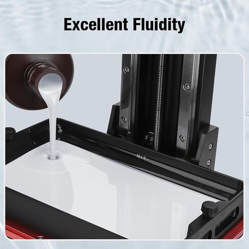 ELEGOO 8K Water Washable Resin, 405nm Rapid UV Curing Photopolymer Resin for Saturn 2, Saturn 3, Mars 4, LCD 3D Printer, Space Grey 1000G in Kuwait