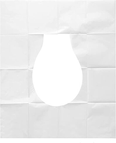 غطاء مرحاض ورقي للاستعمال مرة واحدة (مجموعة مكونة من 60 قطعة) مناسب للأطفال والبالغين المسافرين أو الفنادق والمراحيض العامة، إلخ.) غطاء مقعد مرحاض قابل للتصرف للاستعمال مرة واحدة، سهل الحمل in Kuwait