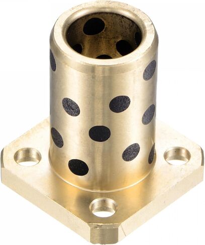 uxcell Sleeve Bearings 20mm Bore 28mm OD 20mm Length Square Flanged Wrapped Oilless Bushings in Saudi Arabia