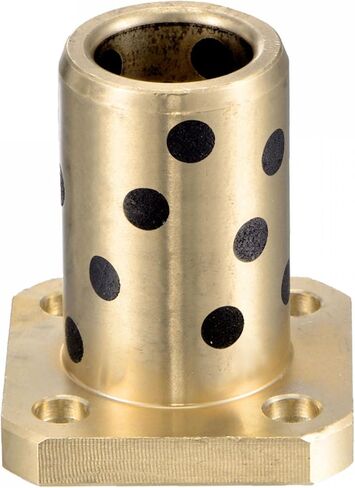 uxcell Sleeve Bearings 20mm Bore 28mm OD 20mm Length Square Flanged Wrapped Oilless Bushings in Saudi Arabia