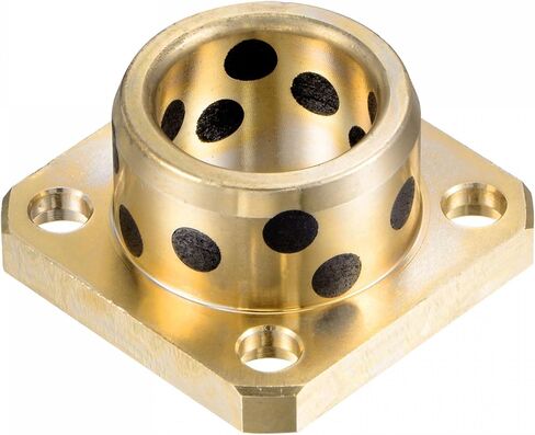 uxcell Sleeve Bearings 20mm Bore 28mm OD 20mm Length Square Flanged Wrapped Oilless Bushings in Saudi Arabia
