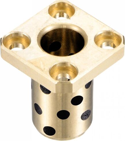 uxcell Sleeve Bearings 20mm Bore 28mm OD 20mm Length Square Flanged Wrapped Oilless Bushings in Saudi Arabia