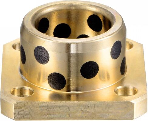 uxcell Sleeve Bearings 20mm Bore 28mm OD 20mm Length Square Flanged Wrapped Oilless Bushings in Saudi Arabia