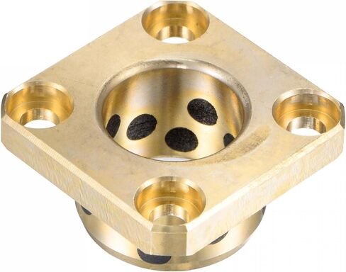 uxcell Sleeve Bearings 20mm Bore 28mm OD 20mm Length Square Flanged Wrapped Oilless Bushings in Saudi Arabia